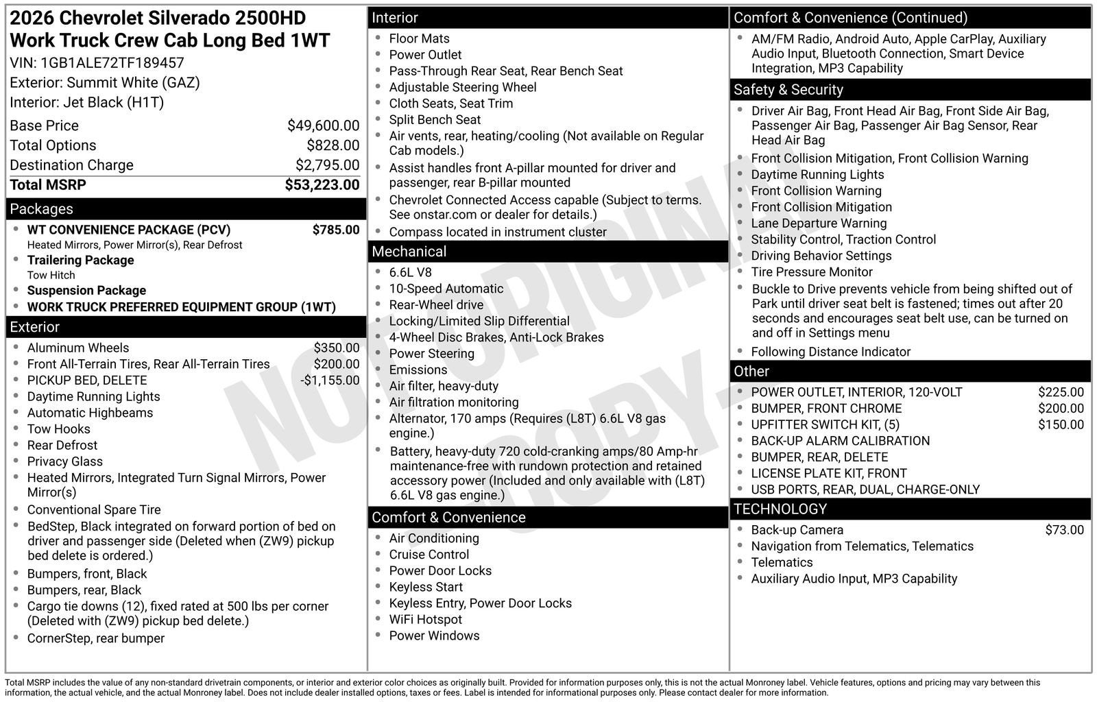 2026 Chevrolet Silverado 2500 HD WT