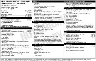 2026 Chevrolet Silverado 2500 HD WT