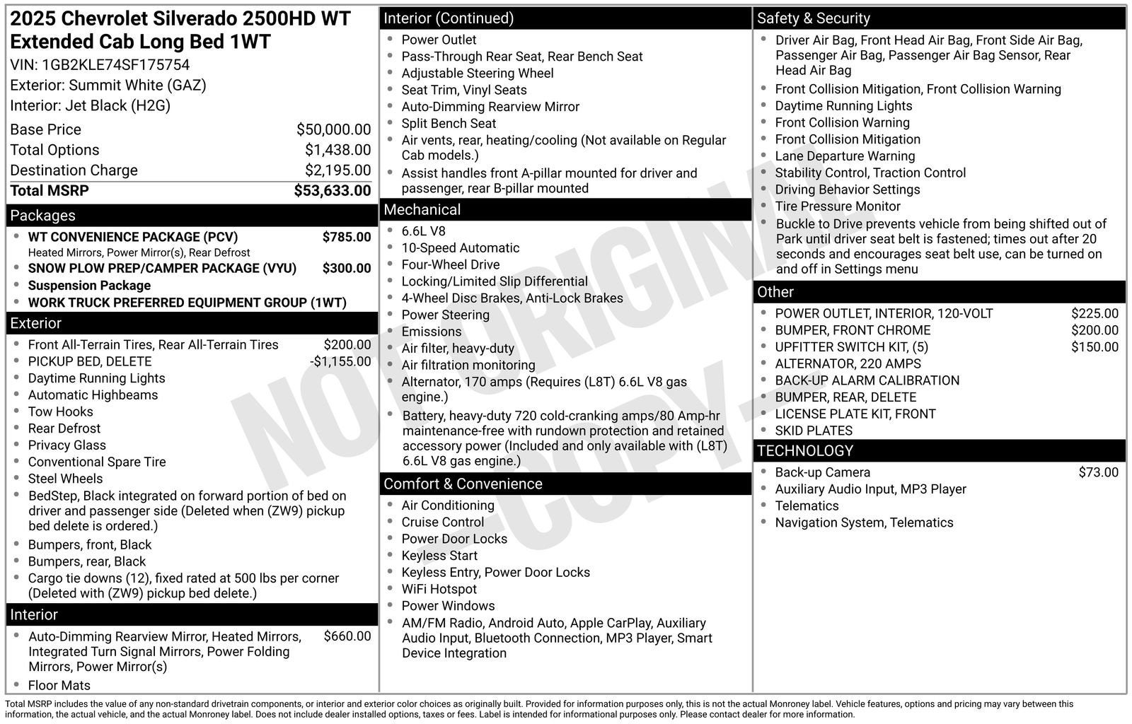 2025 Chevrolet Silverado 2500 HD WT
