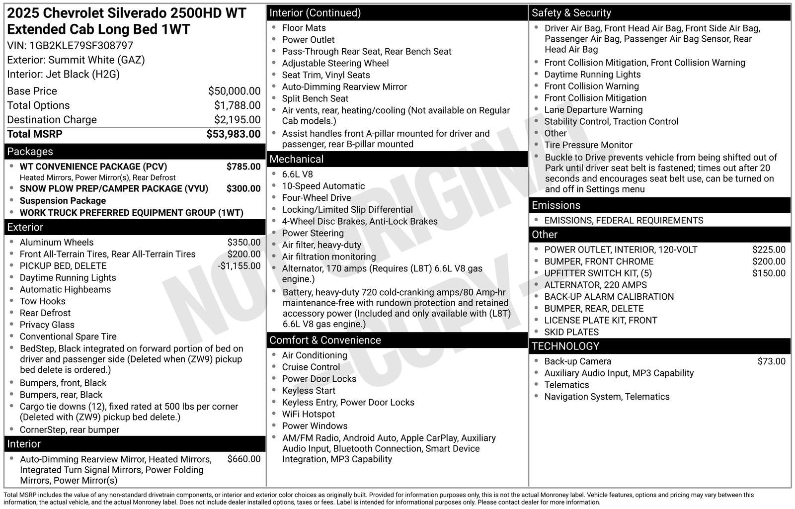 2025 Chevrolet Silverado 2500 HD WT