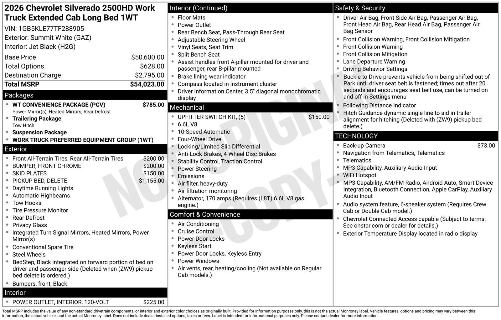 2026 Chevrolet Silverado 2500 HD WT
