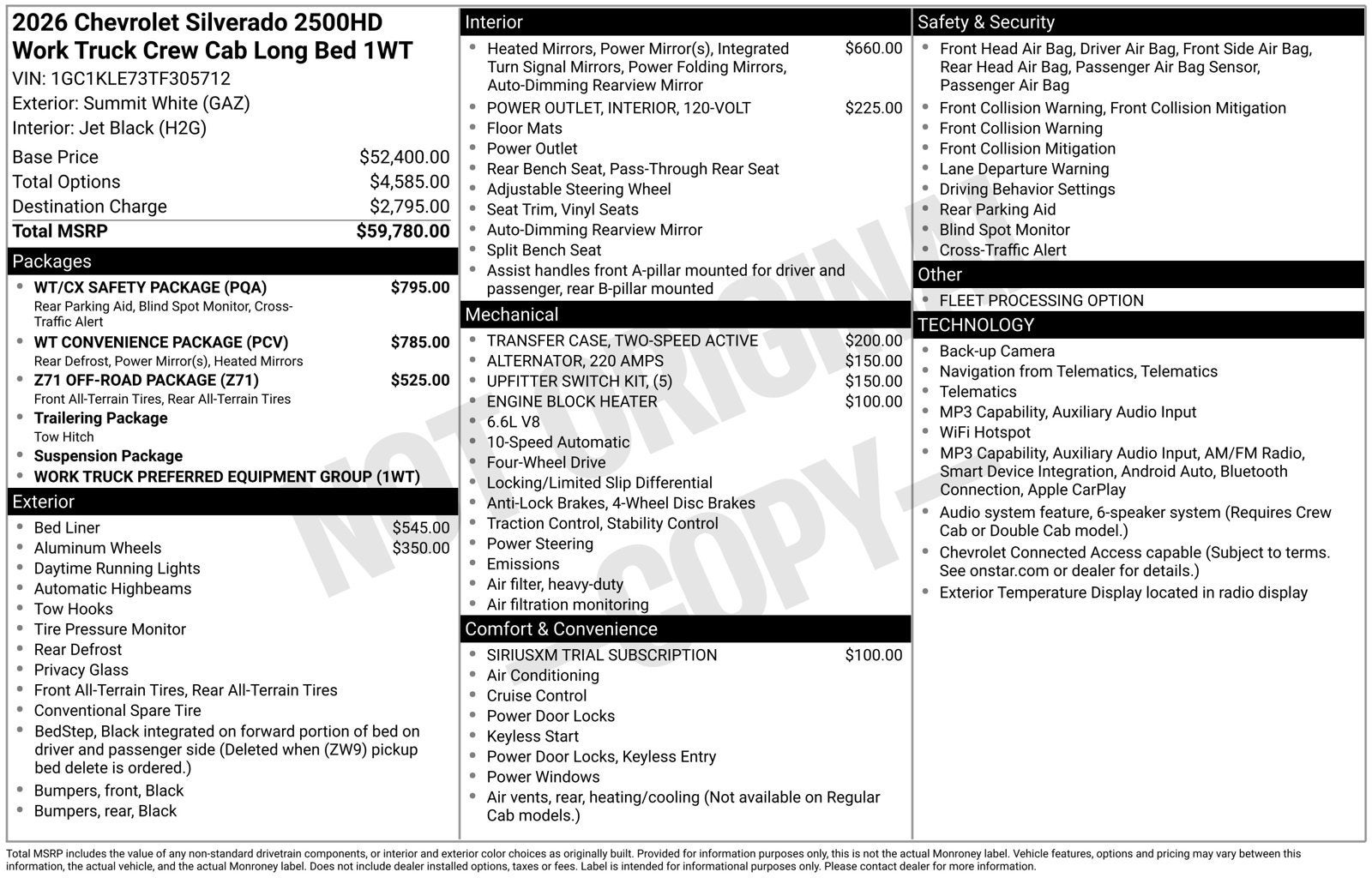 2026 Chevrolet Silverado 2500 HD WT