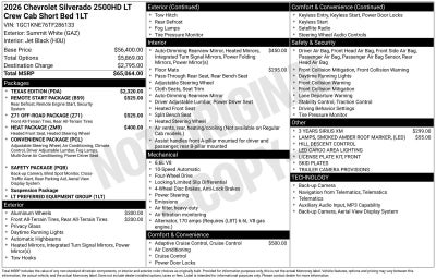2026 Chevrolet Silverado 2500 HD LT