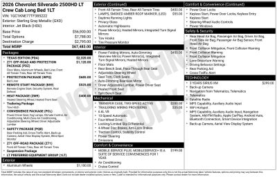 2026 Chevrolet Silverado 2500 HD LT