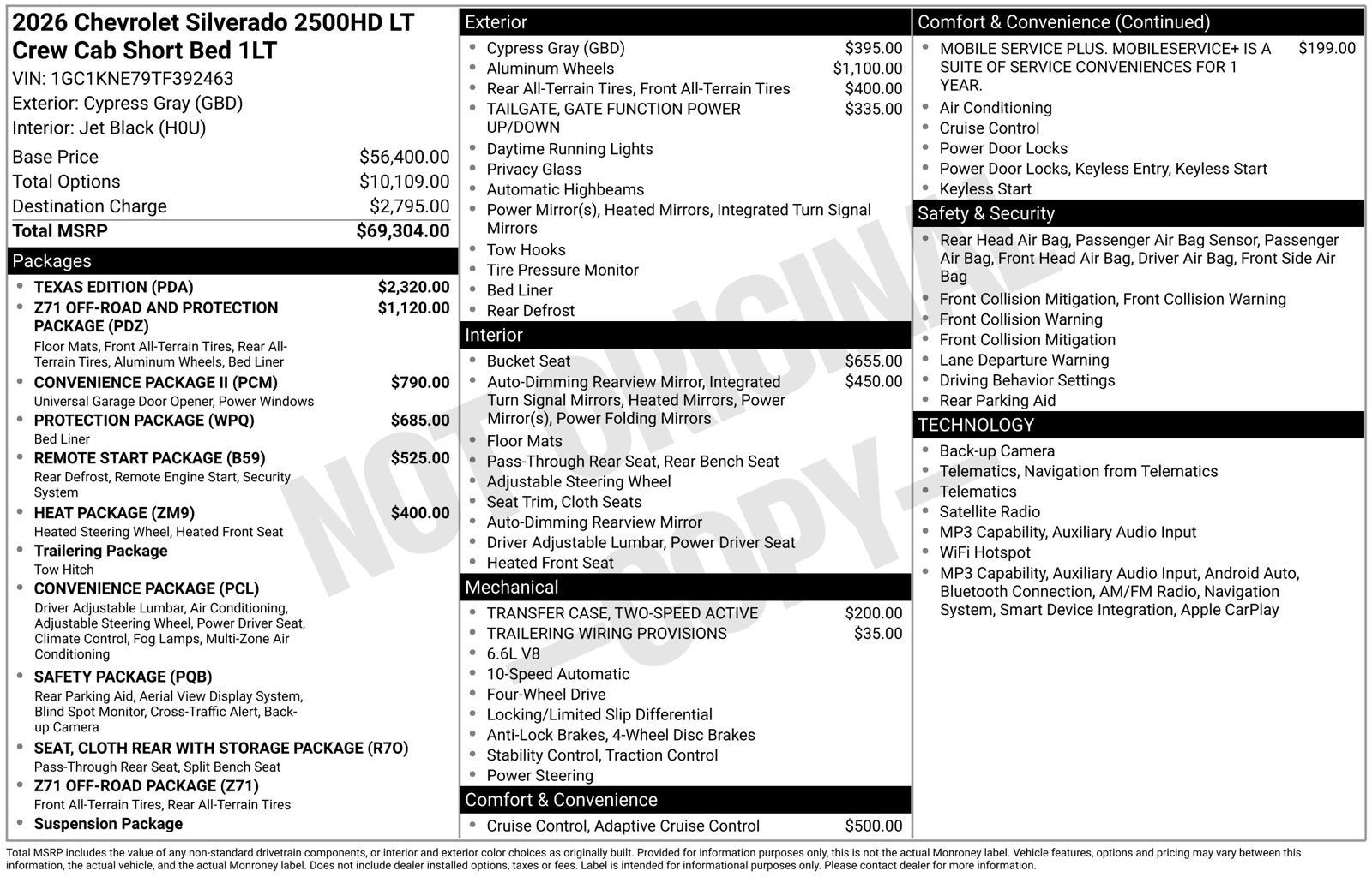 2026 Chevrolet Silverado 2500 HD LT