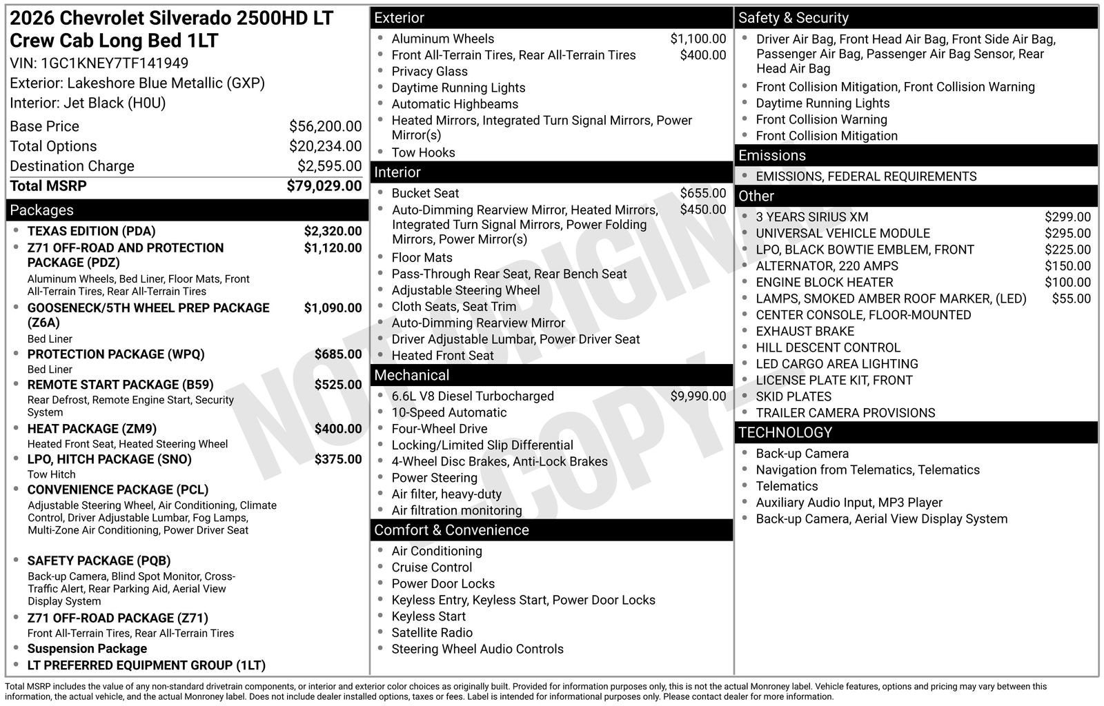 2026 Chevrolet Silverado 2500 HD LT