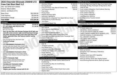 2026 Chevrolet Silverado 2500 HD LTZ