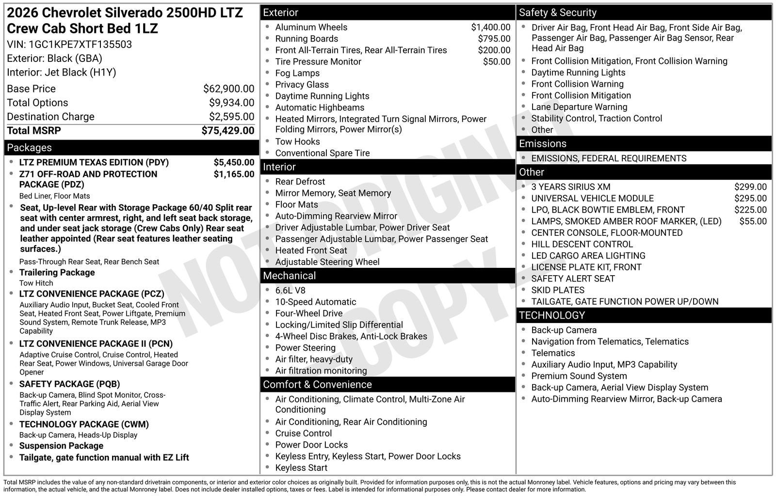 2026 Chevrolet Silverado 2500 HD LTZ