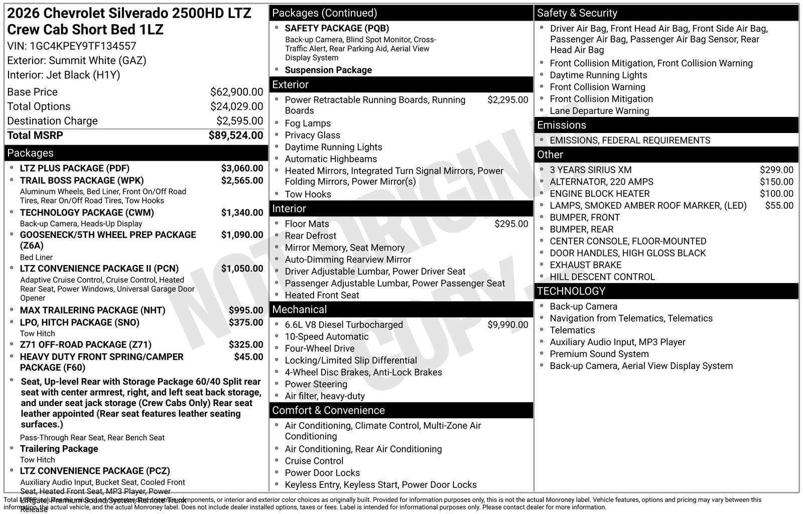 2026 Chevrolet Silverado 2500 HD LTZ