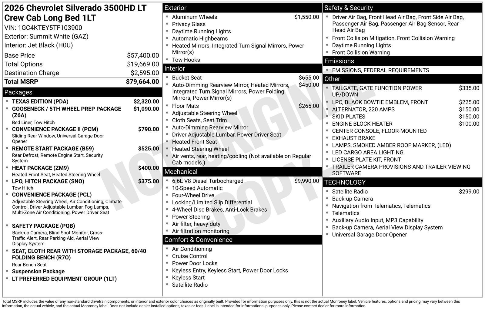 2026 Chevrolet Silverado 3500 HD LT DRW