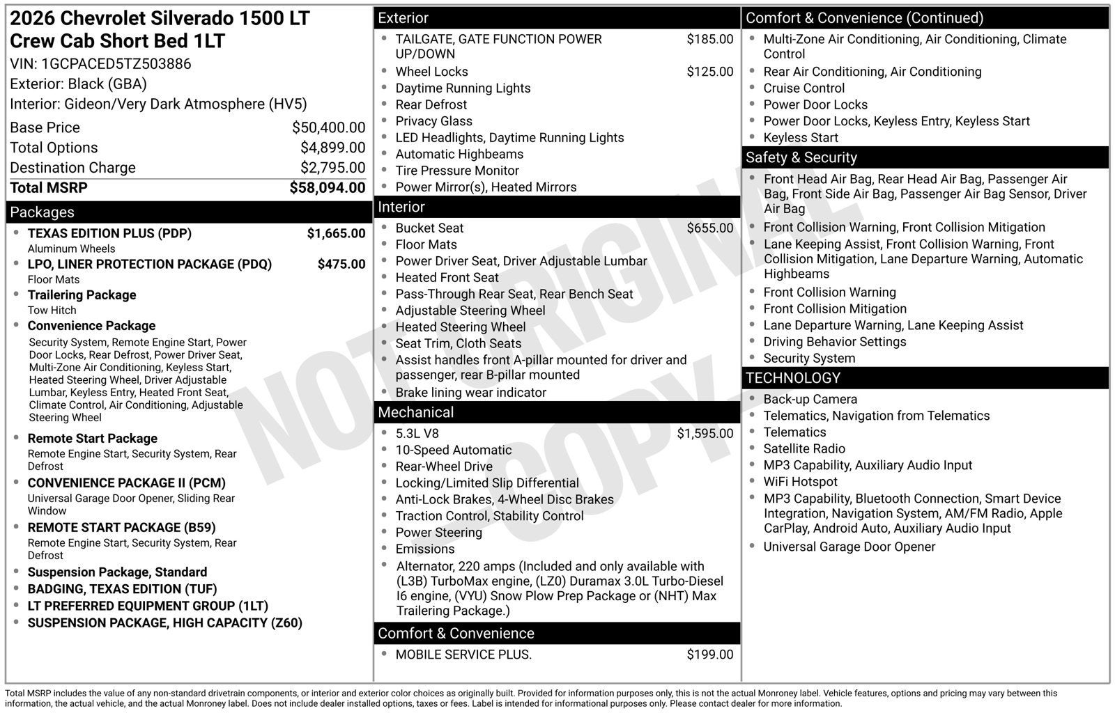 2026 Chevrolet Silverado 1500 LT