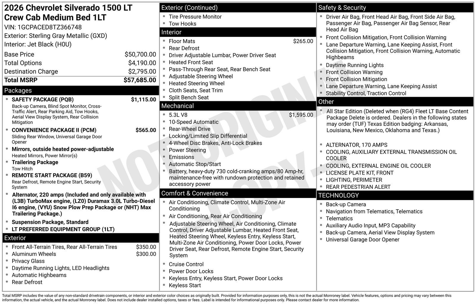 2026 Chevrolet Silverado 1500 LT
