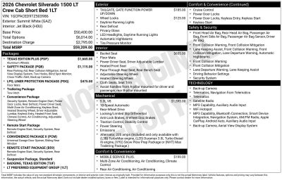 2026 Chevrolet Silverado 1500 LT