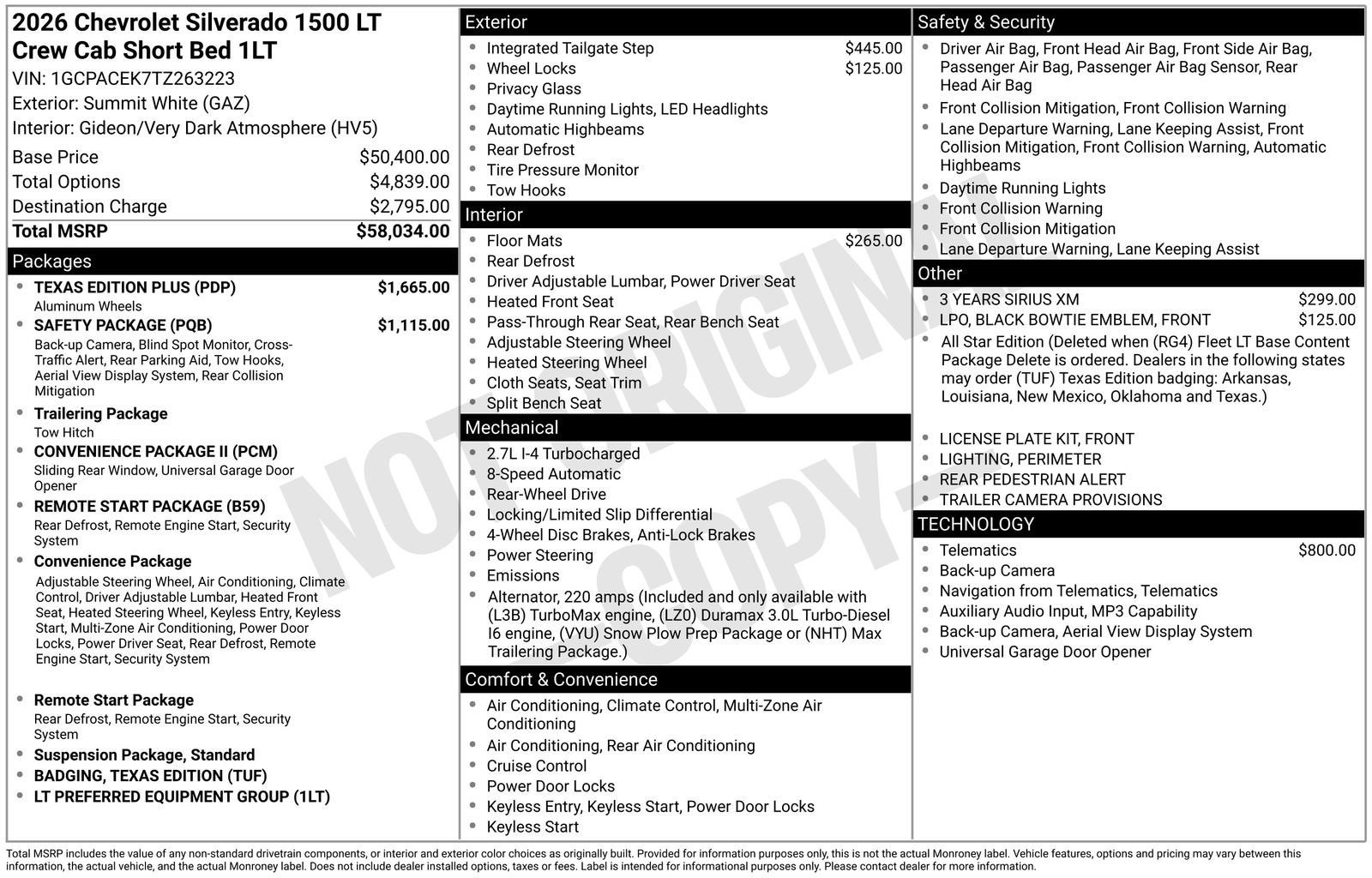 2026 Chevrolet Silverado 1500 LT