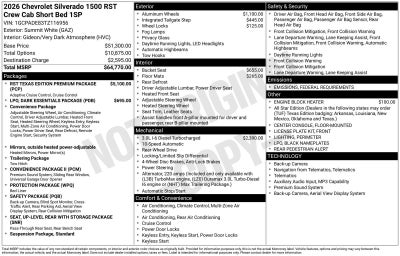 2026 Chevrolet Silverado 1500 RST