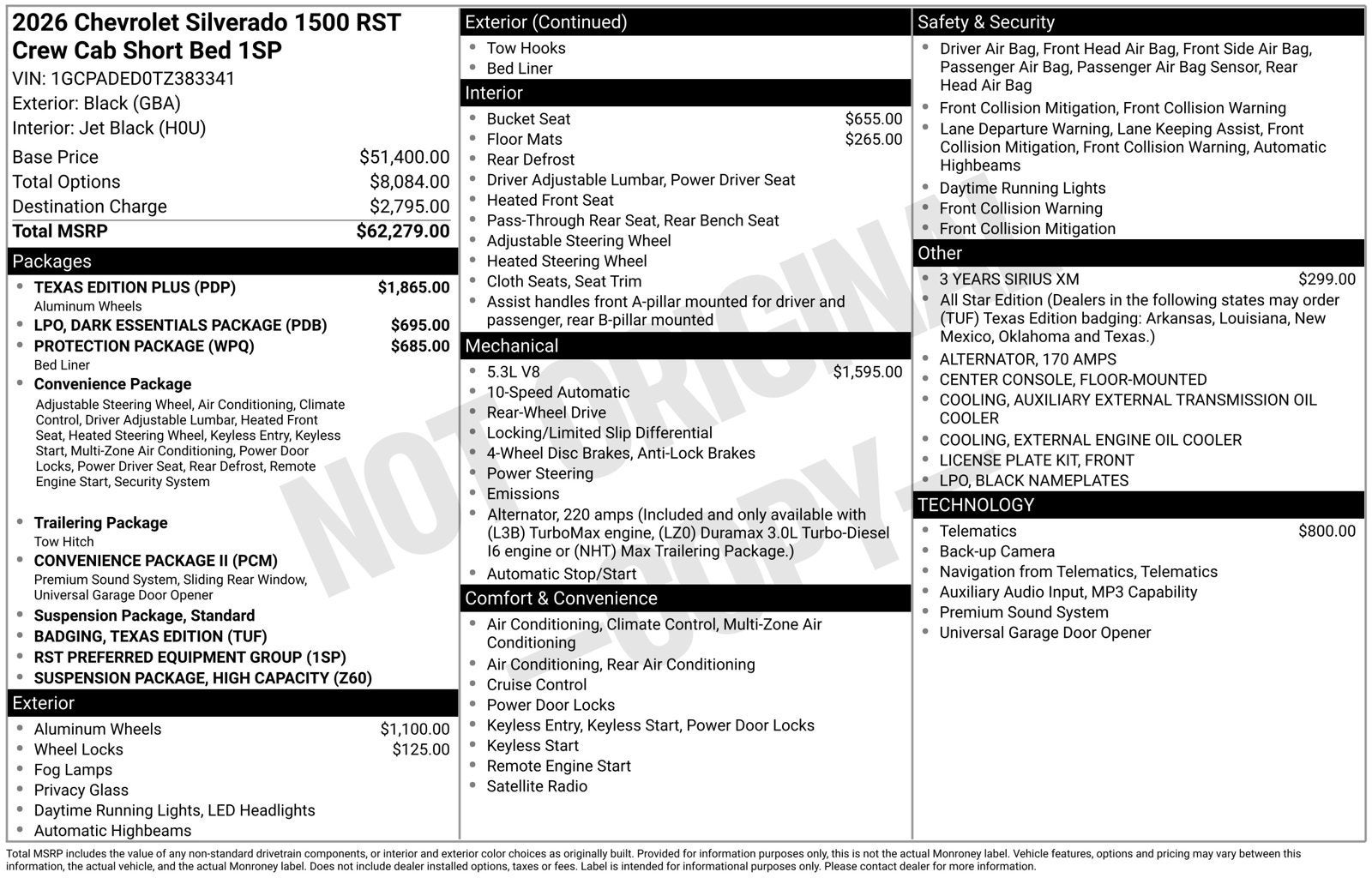 2026 Chevrolet Silverado 1500 RST
