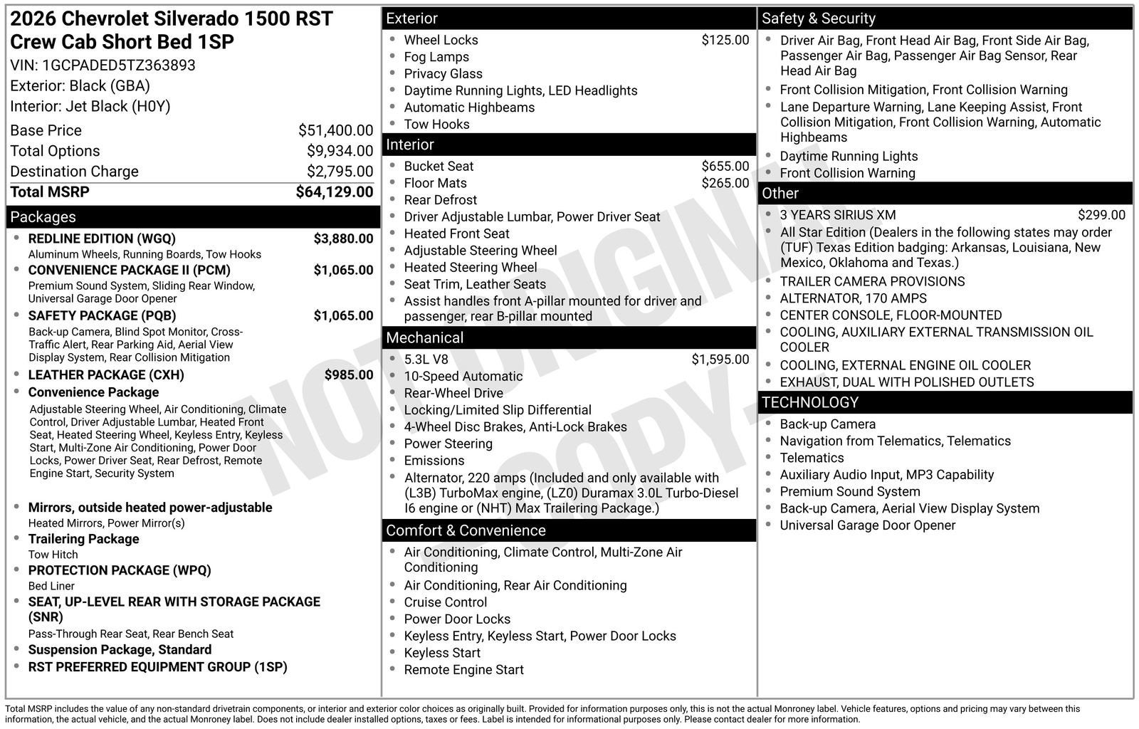 2026 Chevrolet Silverado 1500 RST