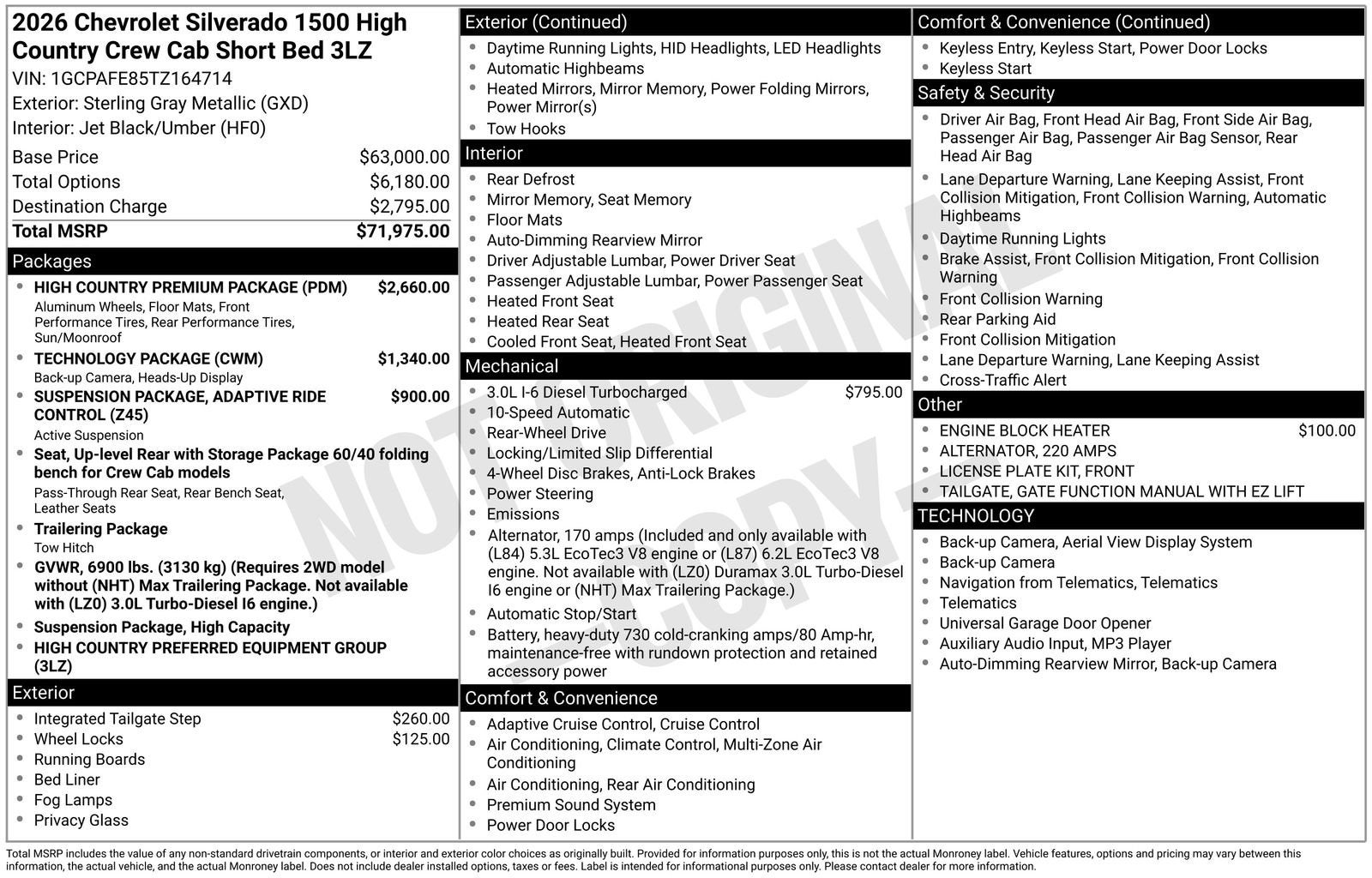 2026 Chevrolet Silverado 1500 High Country