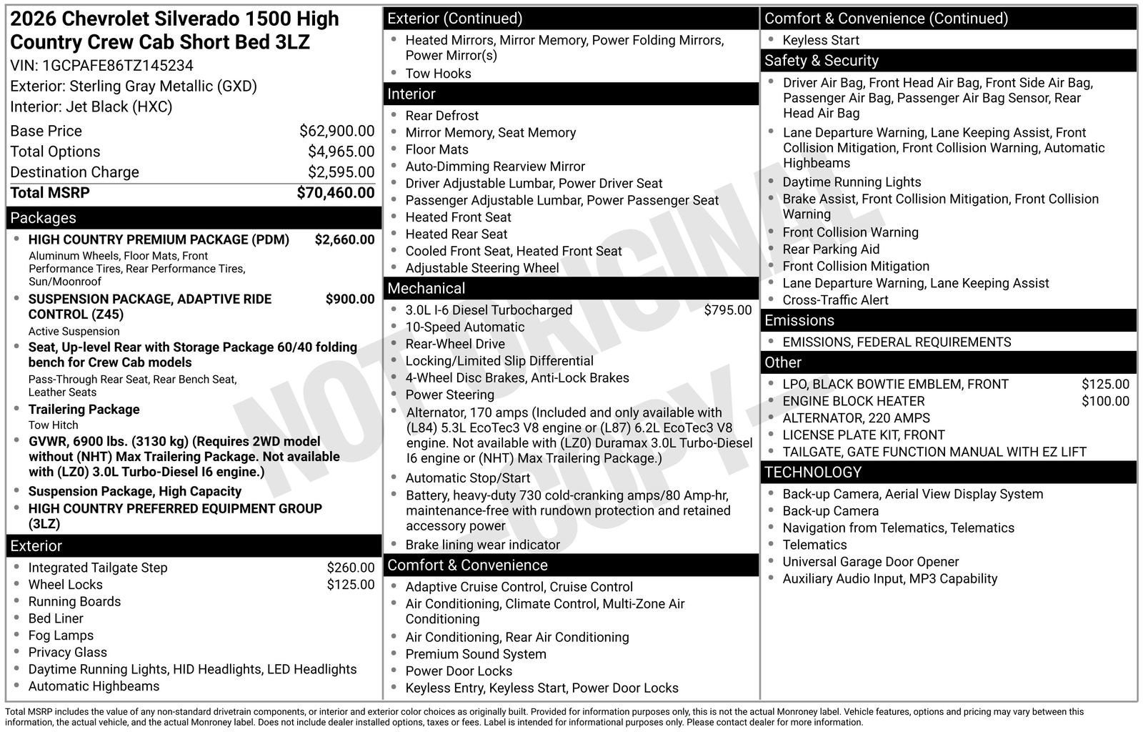 2026 Chevrolet Silverado 1500 High Country