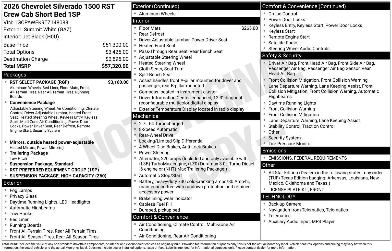 2026 Chevrolet Silverado 1500 RST