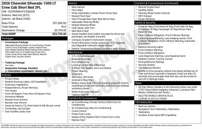 2026 Chevrolet Silverado 1500 LT (2FL)