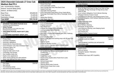 2025 Chevrolet Colorado WT/LT