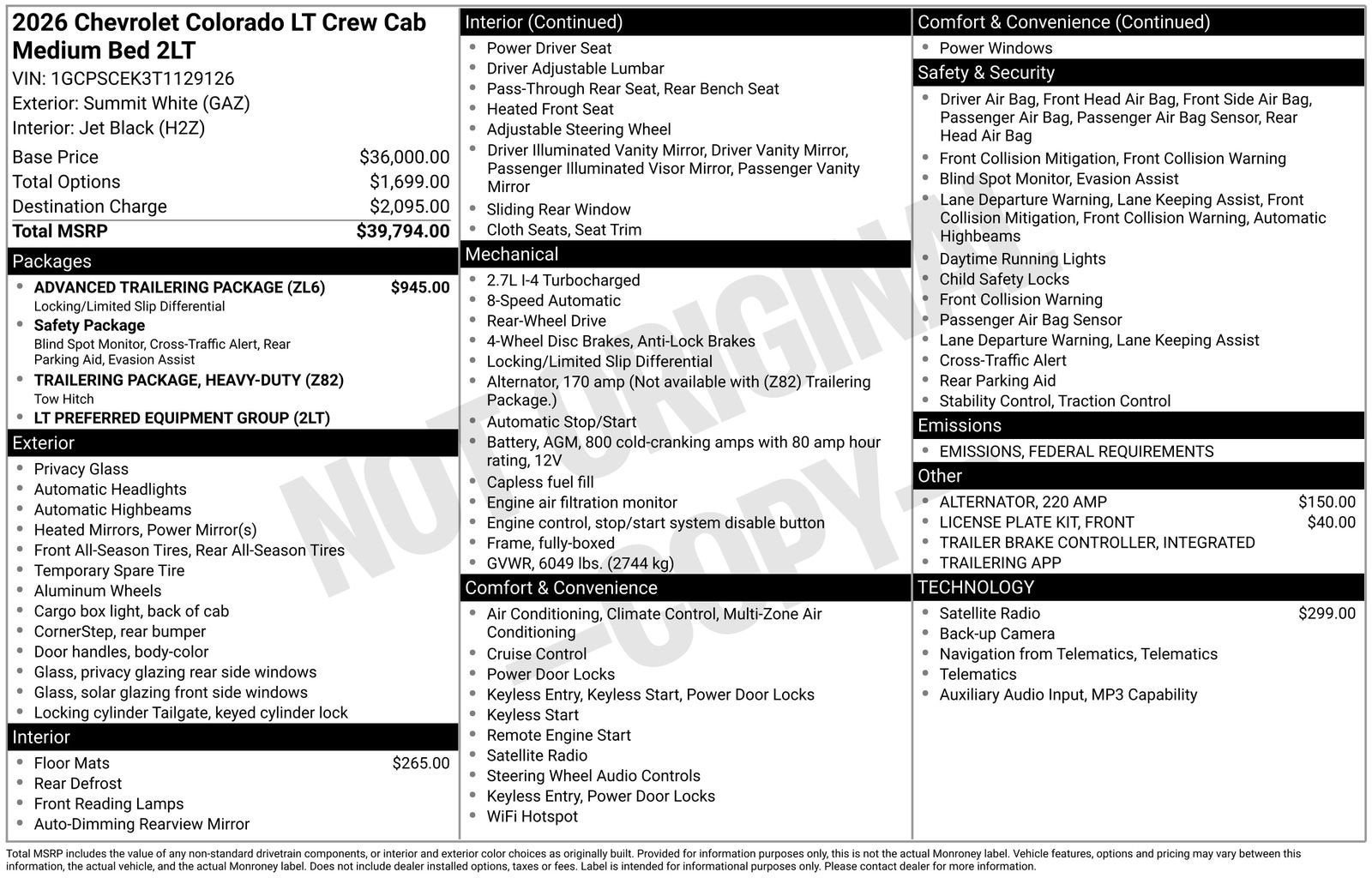 2026 Chevrolet Colorado LT