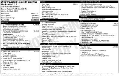 2026 Chevrolet Colorado LT
