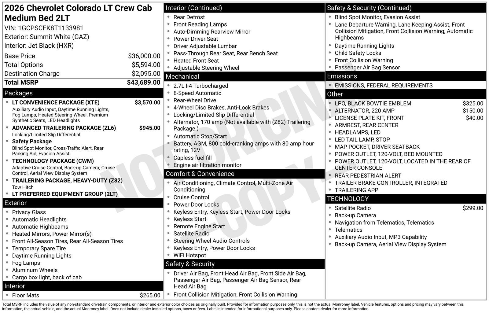2026 Chevrolet Colorado LT