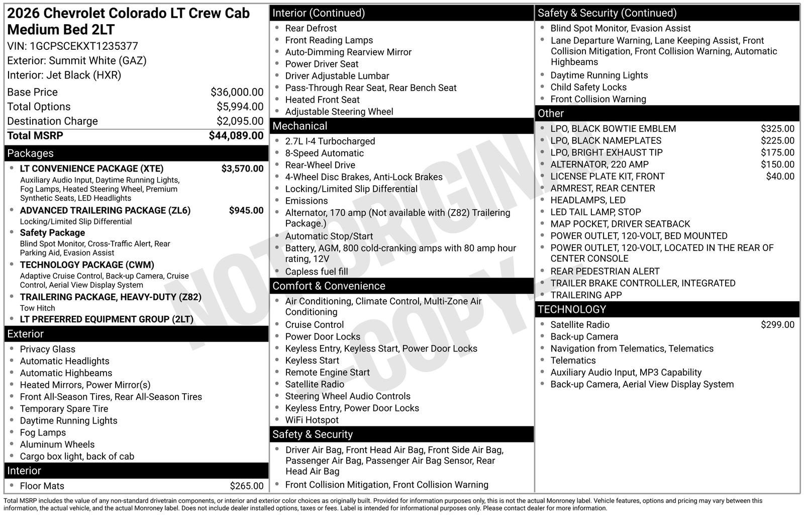 2026 Chevrolet Colorado LT