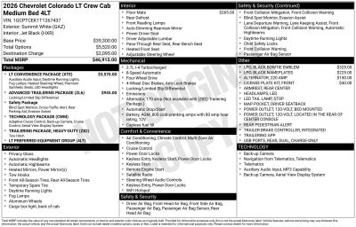 2026 Chevrolet Colorado LT