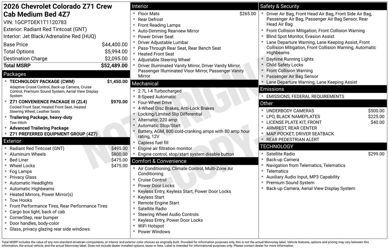 2026 Chevrolet Colorado Z71