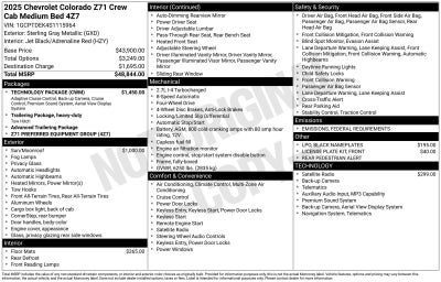 2025 Chevrolet Colorado Z71
