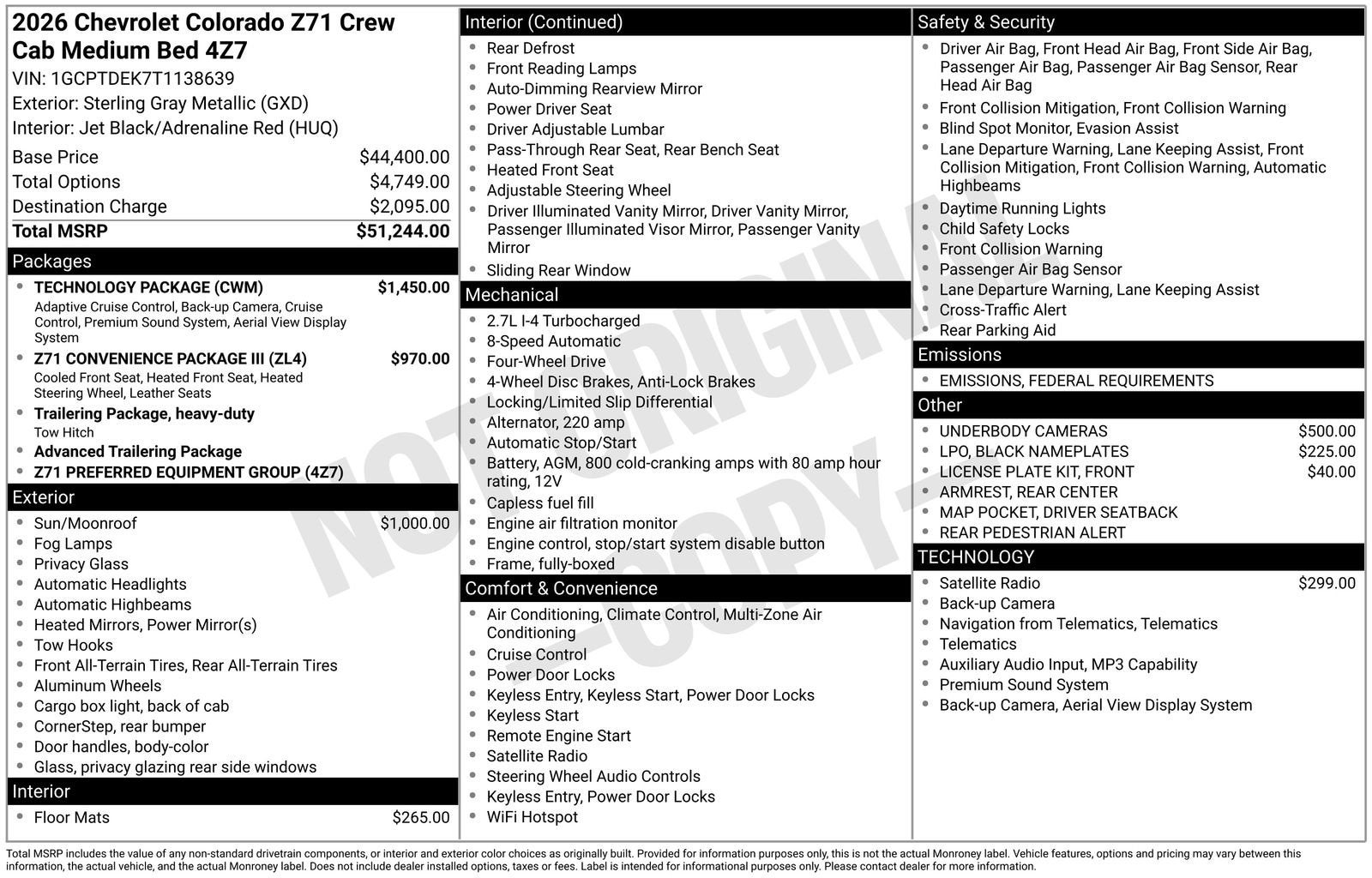 2026 Chevrolet Colorado Z71