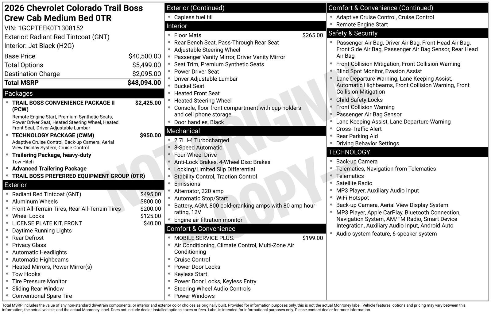 2026 Chevrolet Colorado Trail Boss