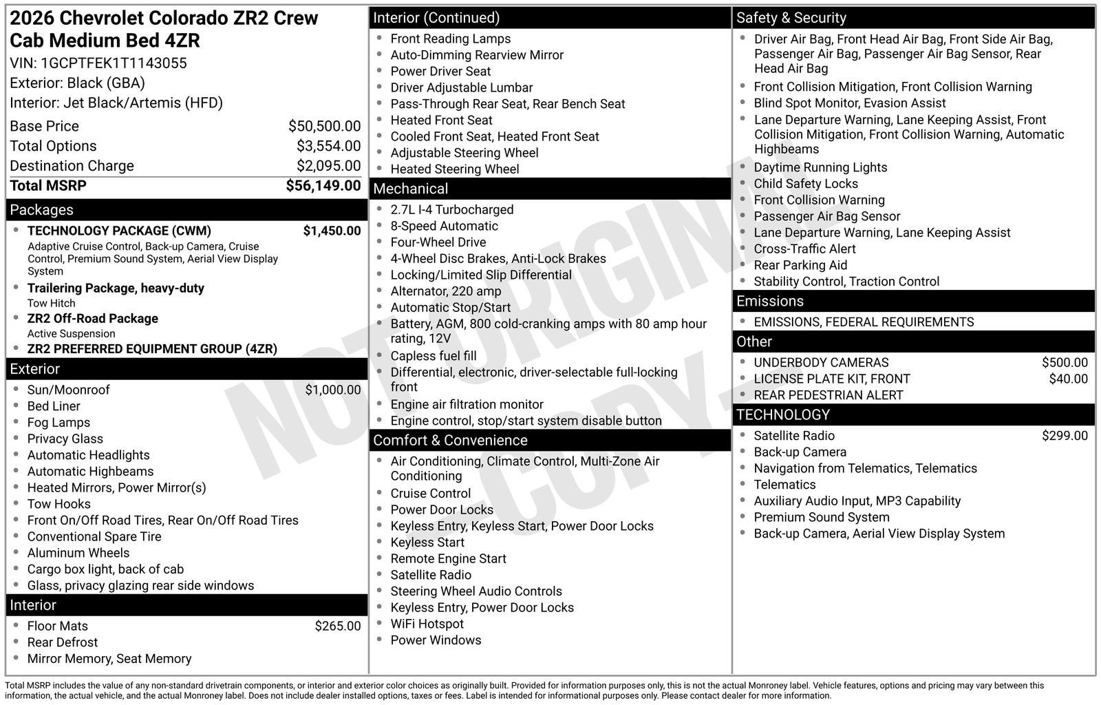 2026 Chevrolet Colorado ZR2