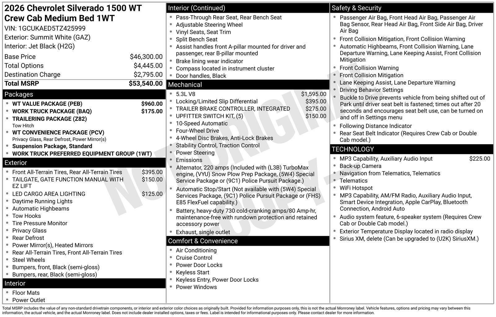 2026 Chevrolet Silverado 1500 WT