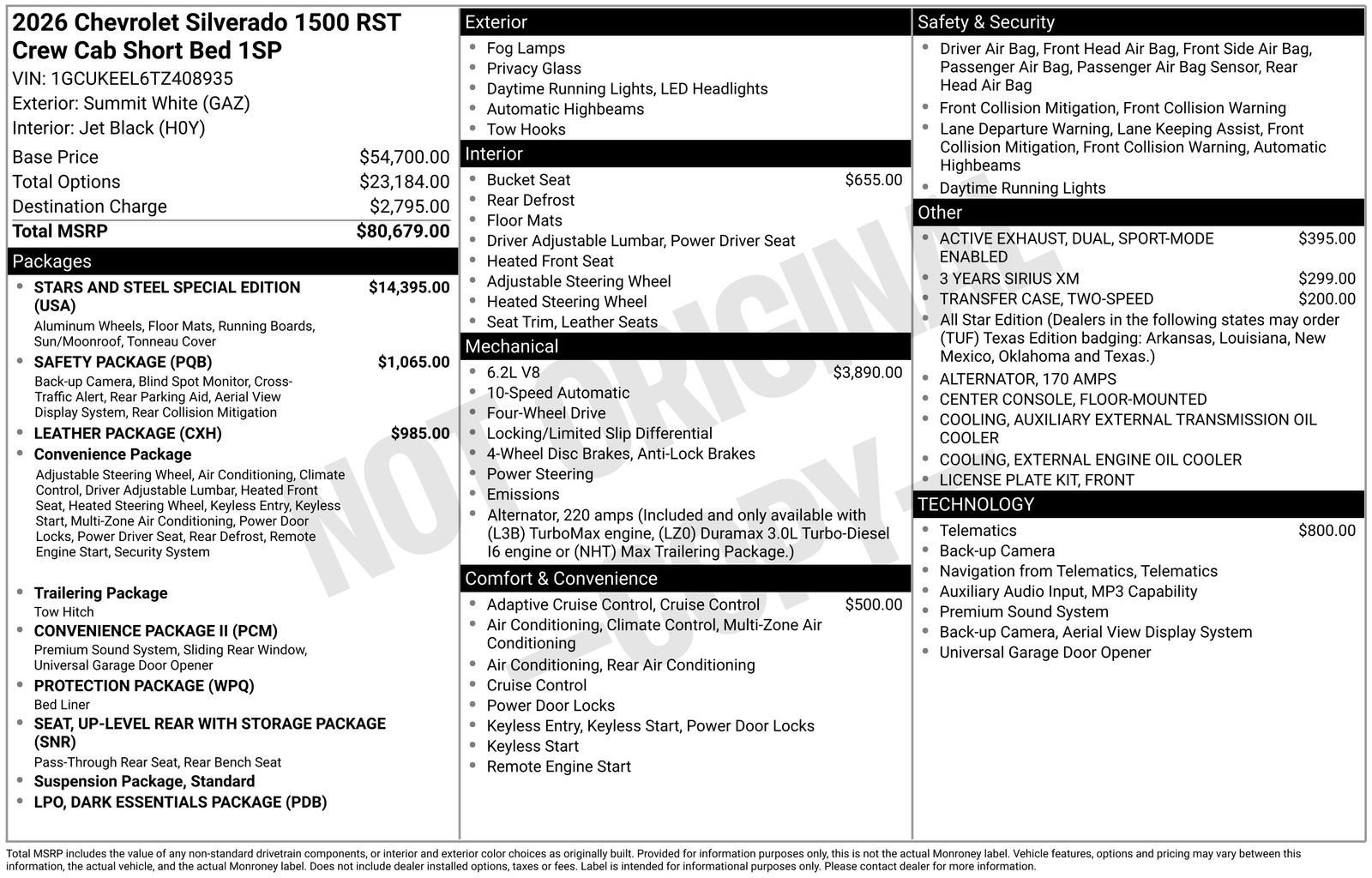 2026 Chevrolet Silverado 1500 RST