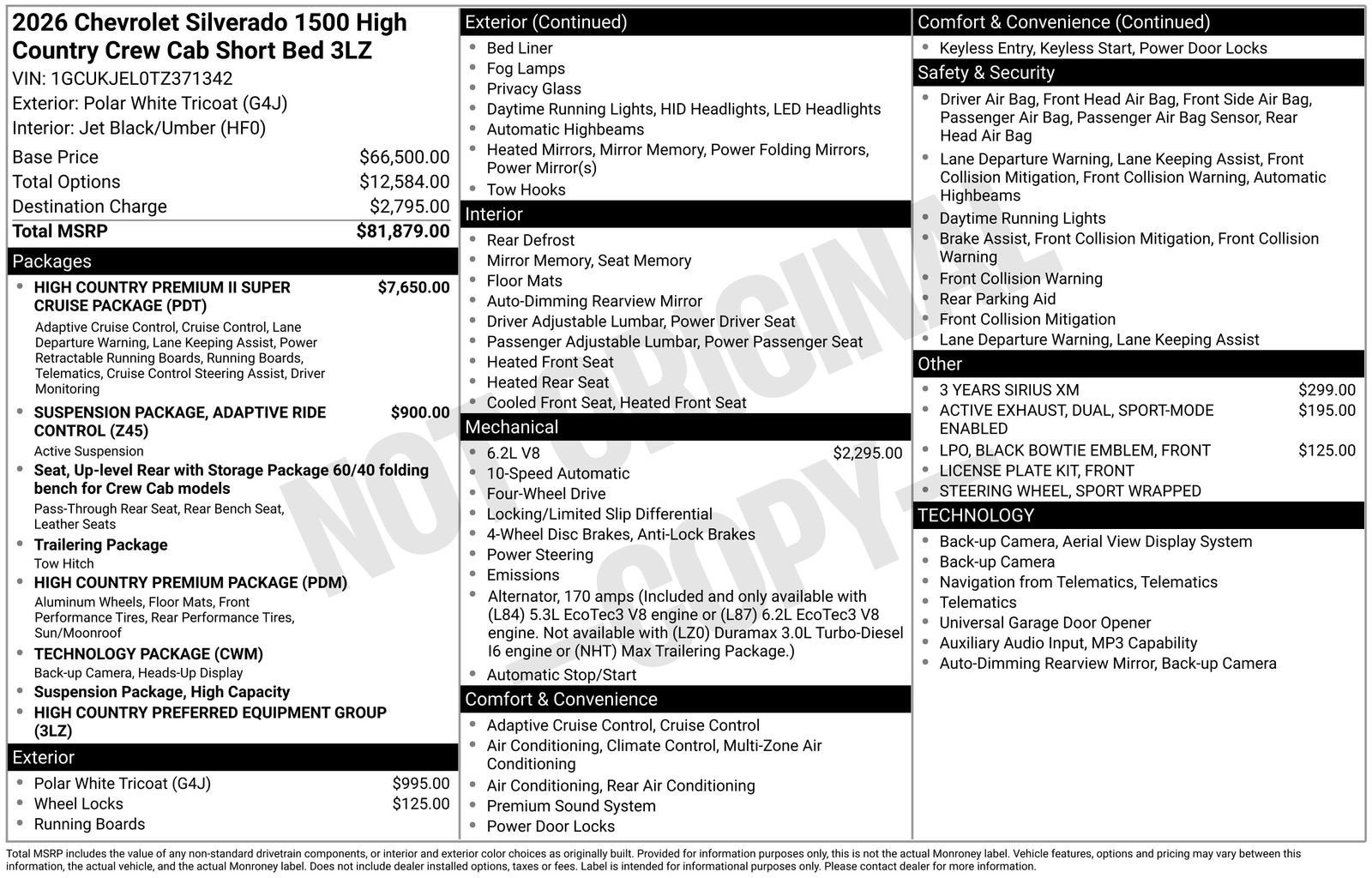 2026 Chevrolet Silverado 1500 High Country