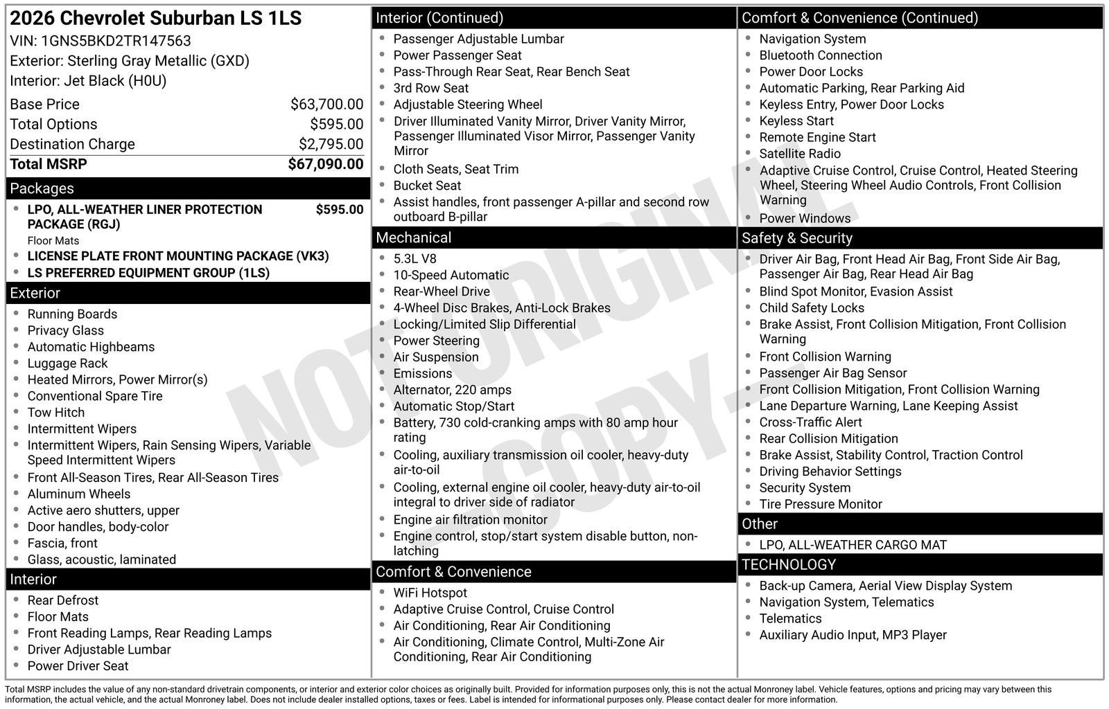 2026 Chevrolet Suburban LS