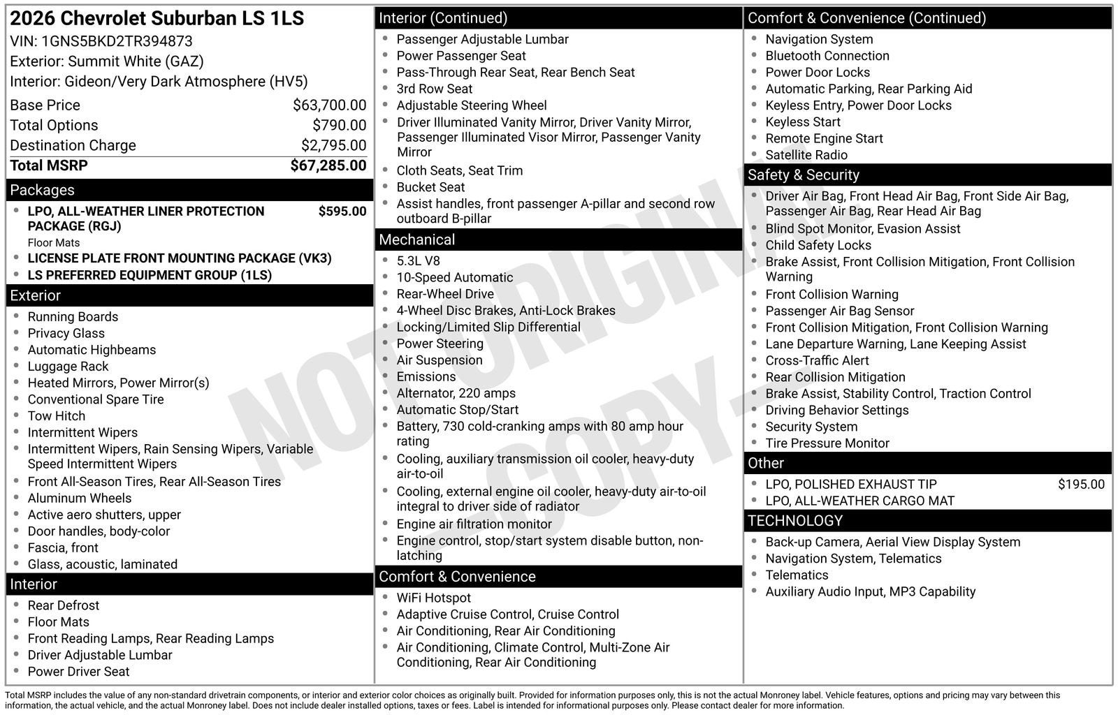2026 Chevrolet Suburban LS