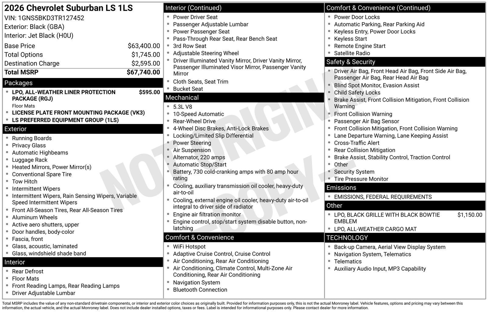 2026 Chevrolet Suburban LS