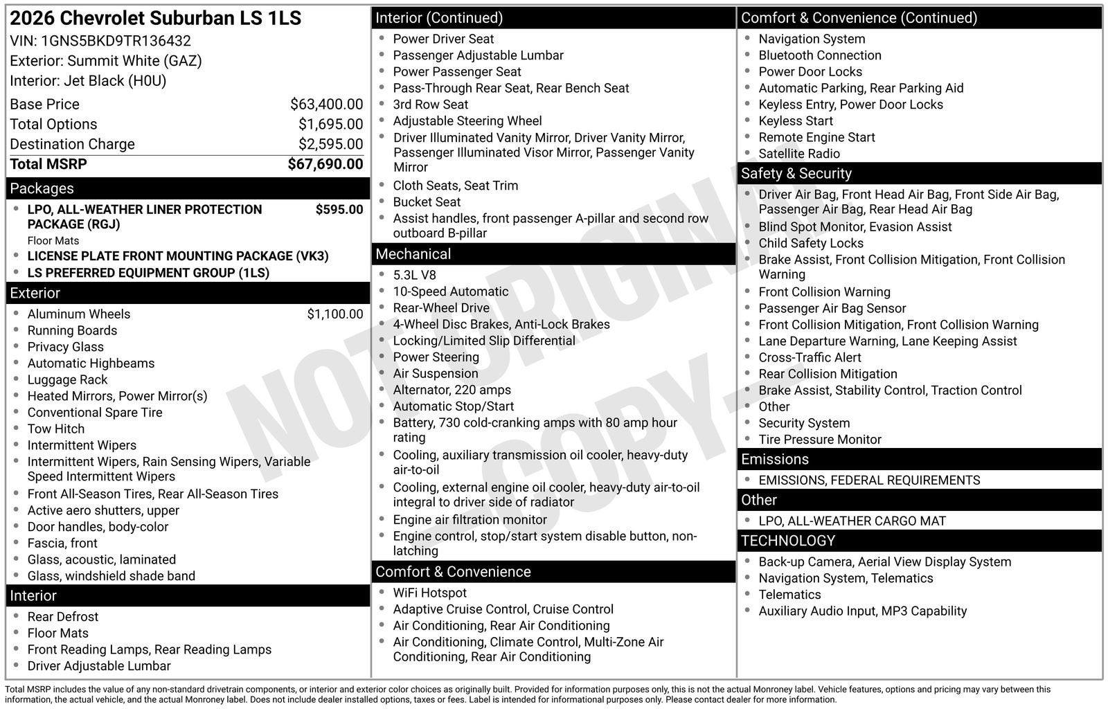 2026 Chevrolet Suburban LS