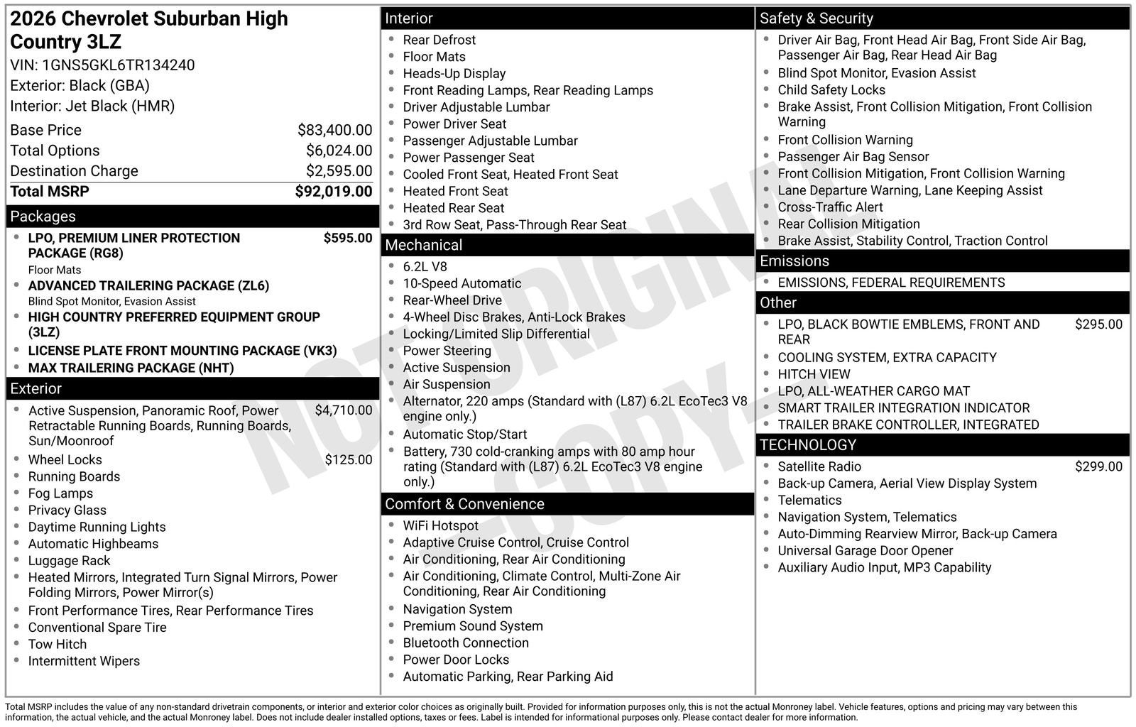 2026 Chevrolet Suburban High Country