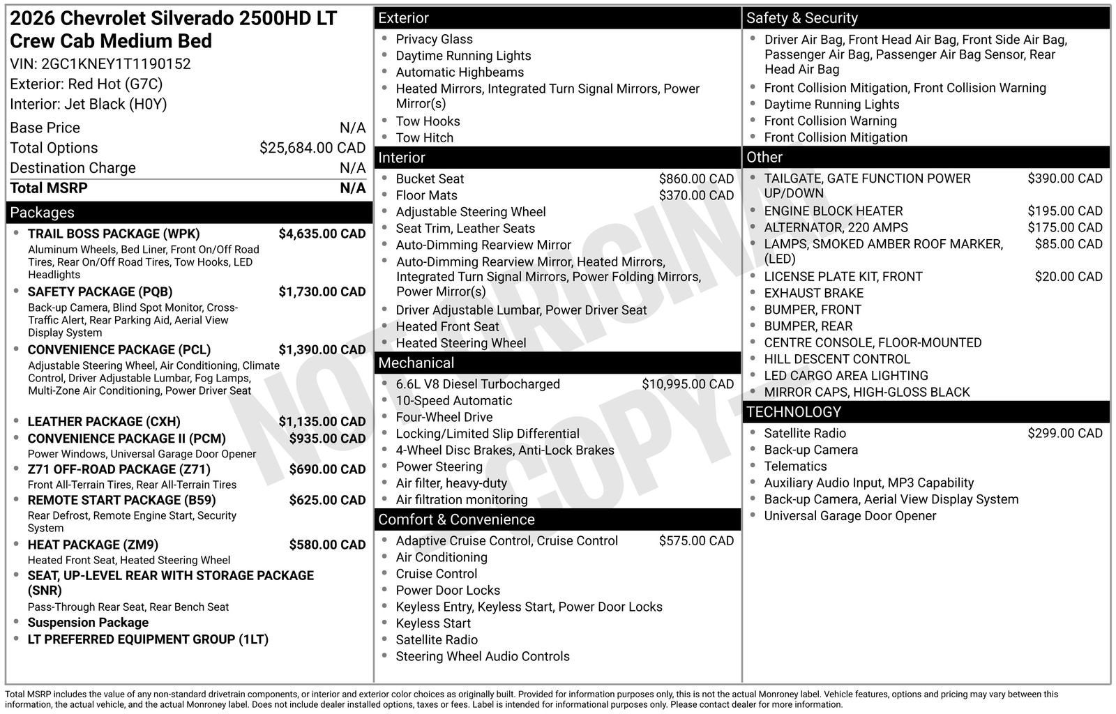 2026 Chevrolet Silverado 2500 HD LT