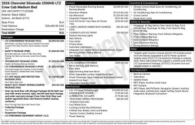 2026 Chevrolet Silverado 2500 HD LTZ