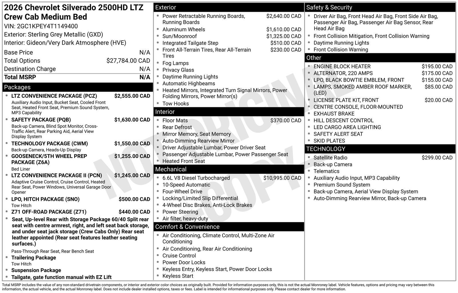 2026 Chevrolet Silverado 2500 HD LTZ