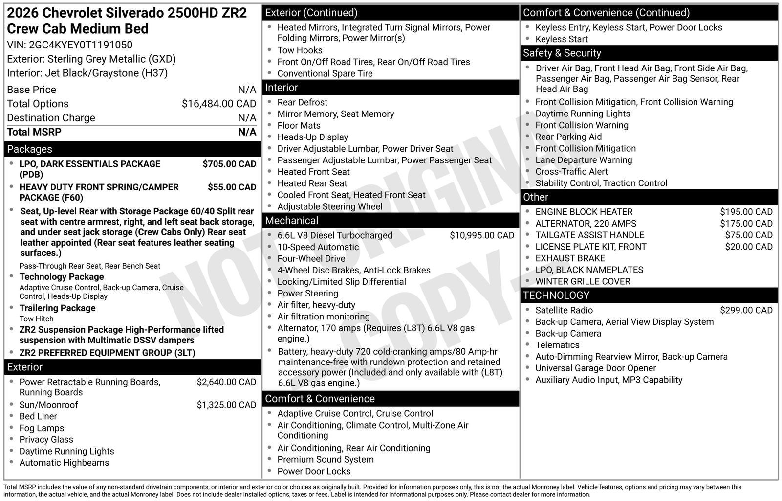 2026 Chevrolet Silverado 2500 HD ZR2