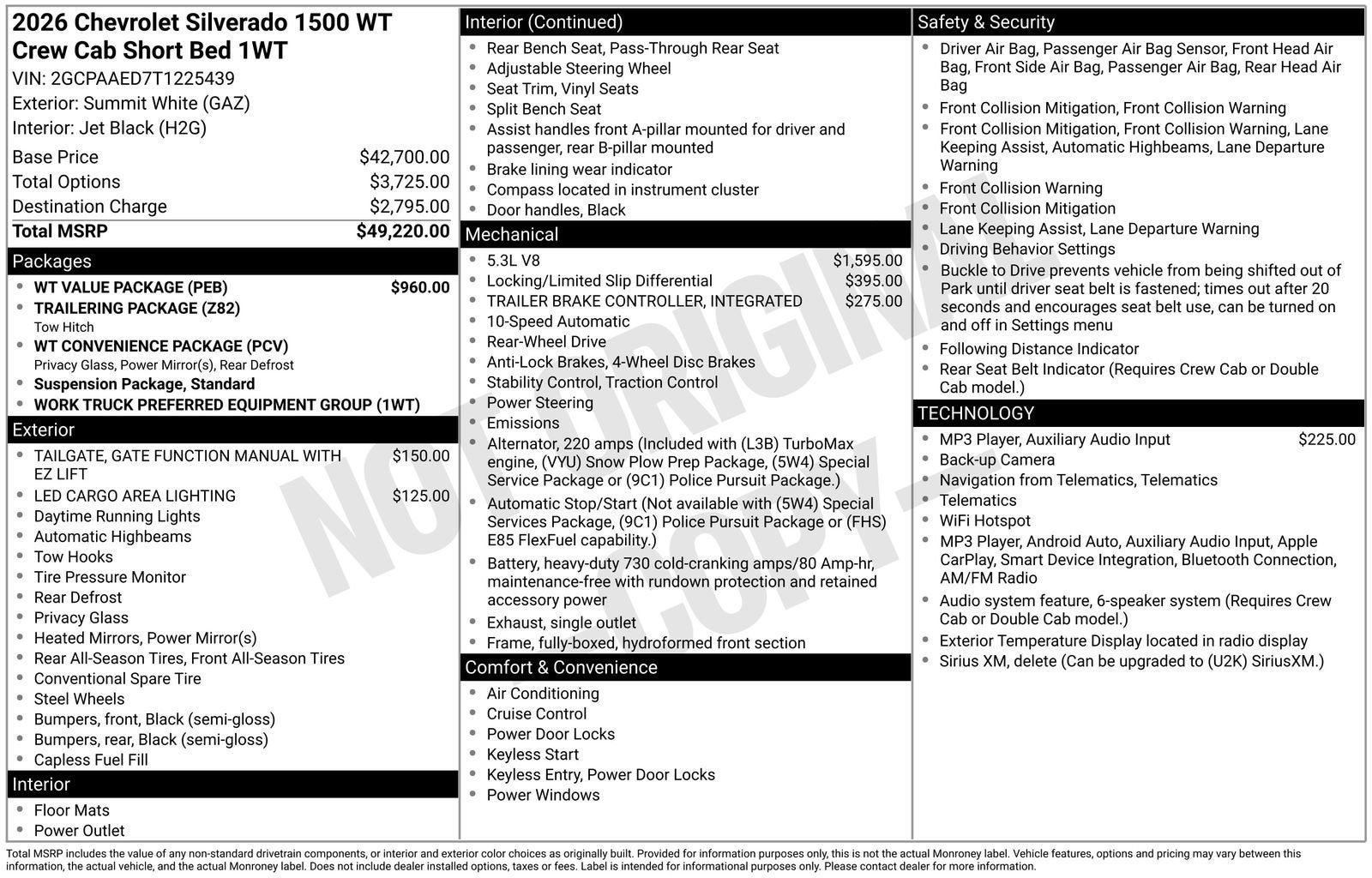 2026 Chevrolet Silverado 1500 WT
