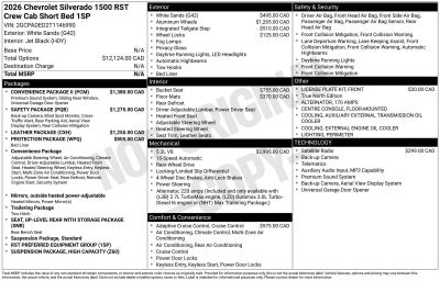 2026 Chevrolet Silverado 1500 RST